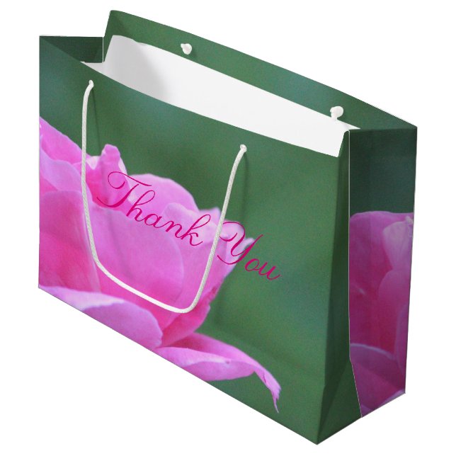 Vielen Dank für Ihre Geschenktasche Große Geschenktüte (Vorderseite Schrägansicht)