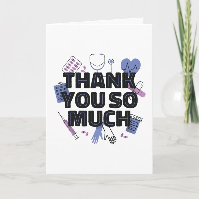 VIELEN DANK FÜR IHRE GESUNDHEIT KARTE (Vorderseite)