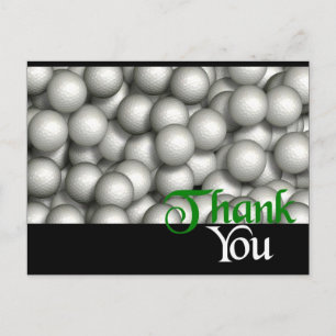 Vielen Dank für Ihre Golf Balls Postkarte
