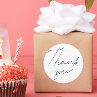 Vielen Dank für Ihre Handschrift Runder Aufkleber