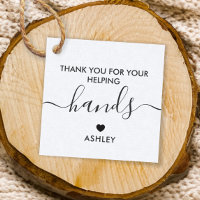 Vielen Dank für Ihre Hilfe Hand Geschenk Tag, Kraf