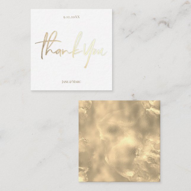 Vielen Dank für Ihre Hochzeit Custom Card mit Umsc Mitteilungskarte (Vorne/Hinten)