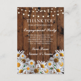 Vielen Dank für Ihre Hochzeit Rustic Wood Daisy Li Einladung