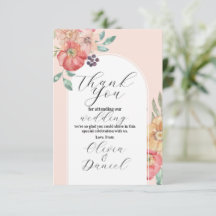 Vielen Dank für Ihre Hochzeit Watercolor Florals V