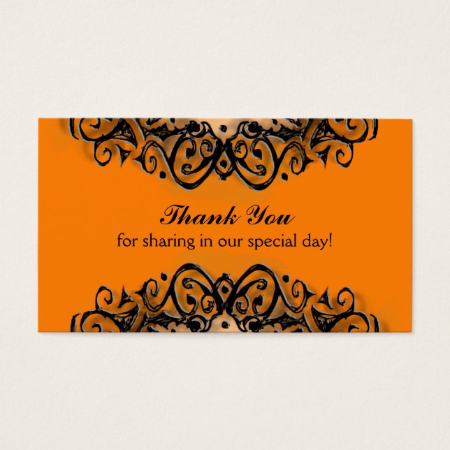 Vielen Dank für Ihre Hochzeitskarten - Halloween-L (Vorderseite)