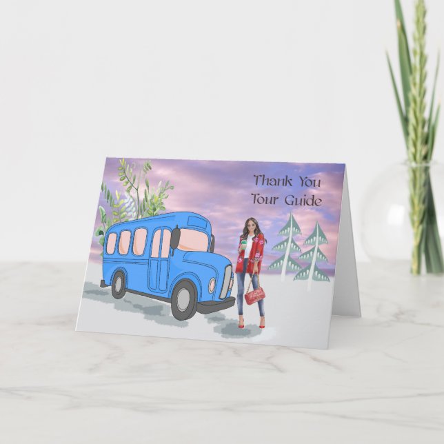 Vielen Dank für Ihre Karte für den Tour Guide (Vorderseite)