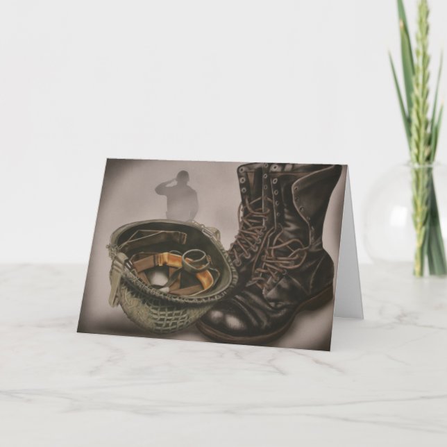 Vielen Dank für Ihre Karte für Soldat, Militär, Ar (Vorderseite)