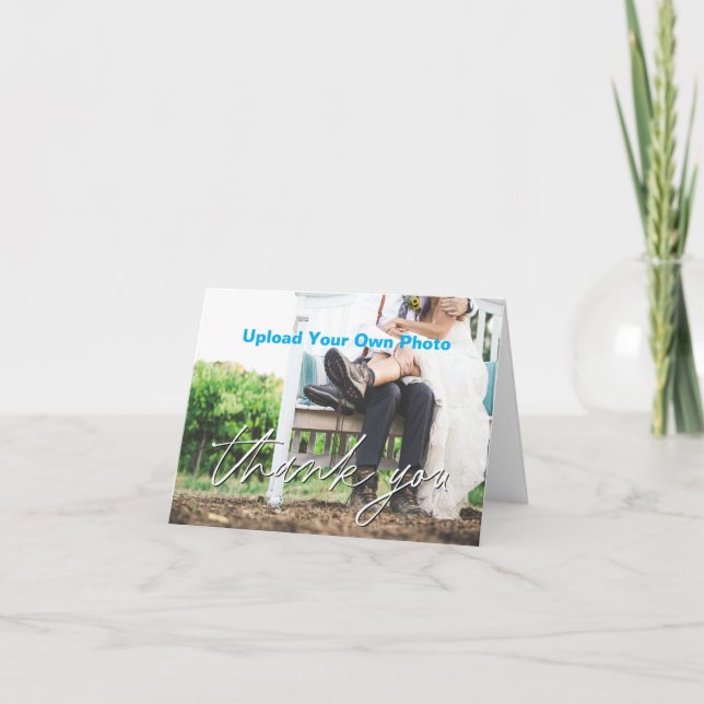 Vielen Dank für Ihre Kartenhochzeit, Dusche, Sonde Dankeskarte (Vorderseite)