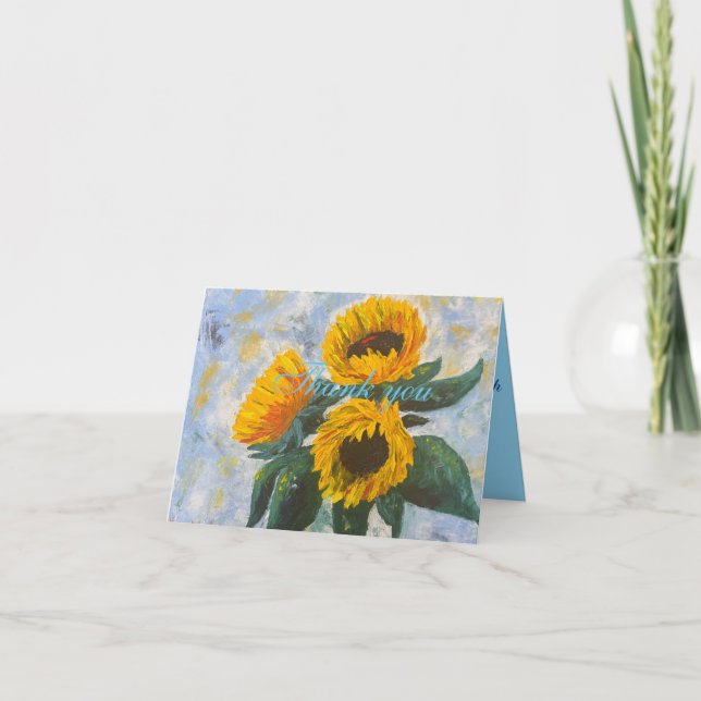 Vielen Dank für Ihre Kunst Dankeskarte (Vorderseite)