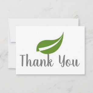 Vielen Dank für Ihre Leaf Card Mitteilungskarte