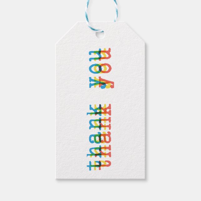 Vielen Dank für Ihre Markenkarte Geschenkanhänger (Vorderseite)