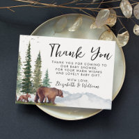 Vielen Dank für Ihre Niedliche Woodland Bear Baby