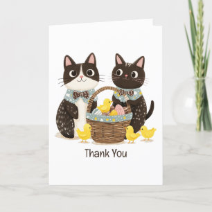 Vielen Dank für Ihre Osterkatzen Osterkörbe Baby C Dankeskarte