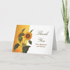 Vielen Dank für Ihre schönen Sonnenblumenkarten Dankeskarte