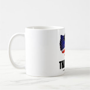 Vielen Dank für Ihre Service American Flag Kaffeetasse