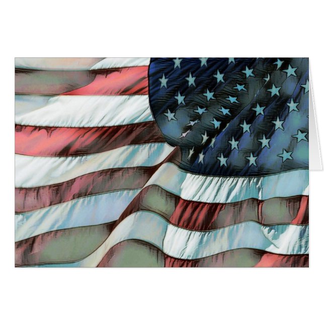 Vielen Dank für Ihre Service Veterans Day Card (Vorderseite (Horizontal))