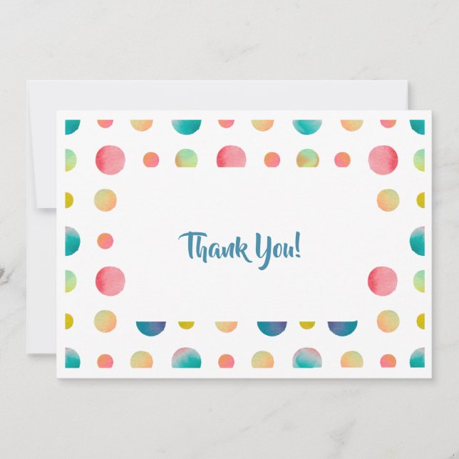 Vielen Dank für Ihre Stationery Card Einladung (Vorderseite)