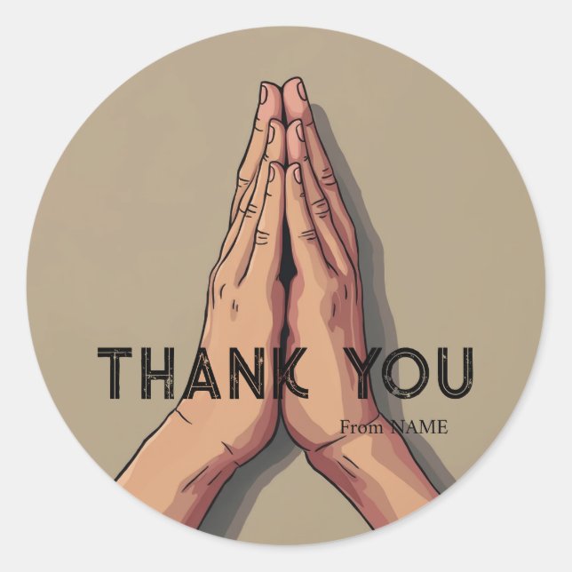 Vielen Dank für Ihre Stickers & Labels (Vorderseite)