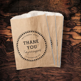 Vielen Dank für Ihre Support Paper Bag Geschenktütchen