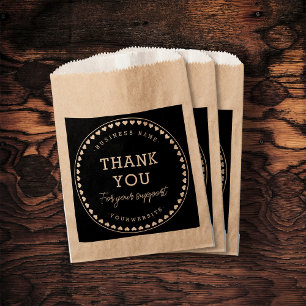 Vielen Dank für Ihre Support Paper Bag Geschenktütchen