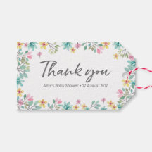 Vielen Dank für Ihre Tags | Anhänger | Aquarellblu