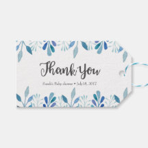 Vielen Dank für Ihre Tags | Anhänger | Blaue Farbe