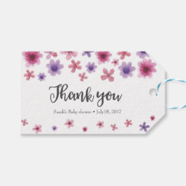 Vielen Dank für Ihre Tags | Anhänger | Rosa violet