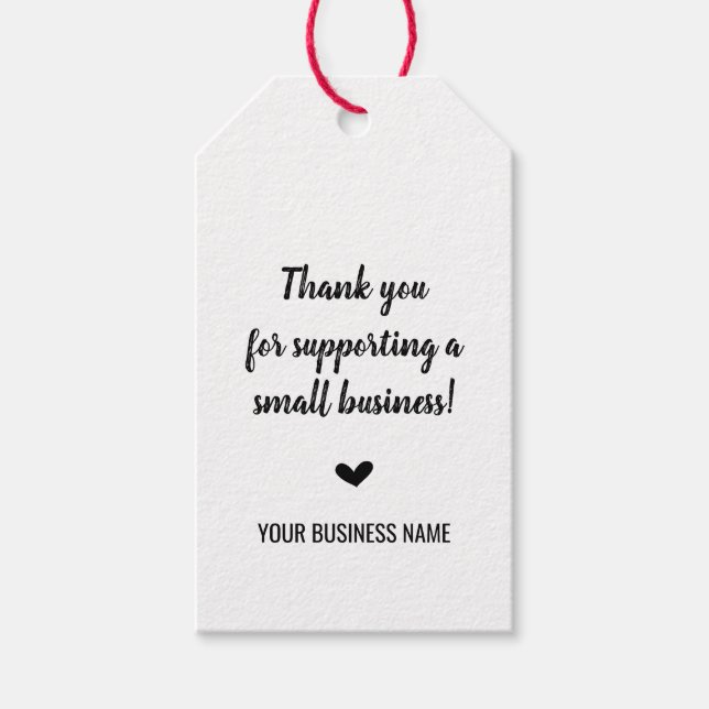 Vielen Dank für Ihre Tags Geschenkanhänger (Vorderseite)