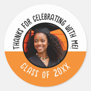 Vielen Dank für Ihre Teilnahme an der Me Grad Foto Runder Aufkleber