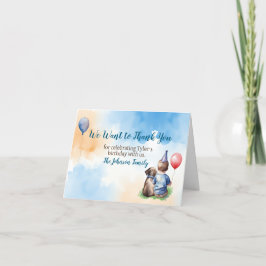 Vielen Dank für Ihre Teilnahme | Geburtstag Dankeskarte