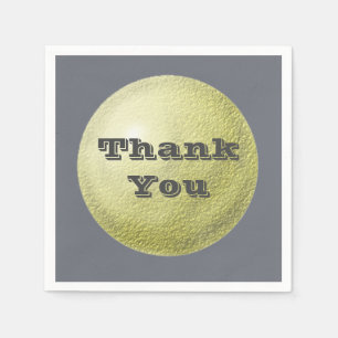 Vielen Dank für Ihre Textured Gold Circle Aufwert Serviette