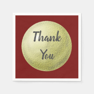 Vielen Dank für Ihre Textured Gold Circle Aufwertu Serviette