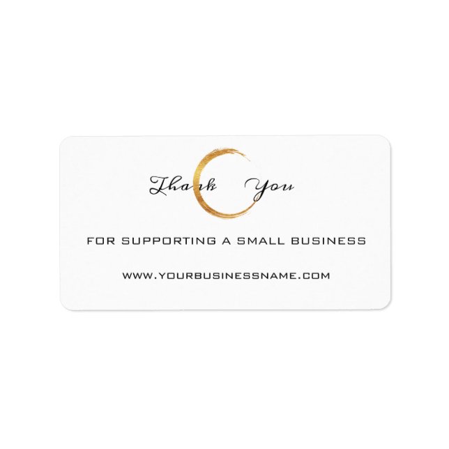 Vielen Dank für Ihre Unterstützung für Small Busin Adressaufkleber (Vorne)