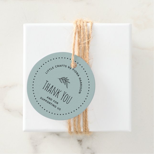 Vielen Dank für Ihre Unterstützung für uns Geschenkanhänger (Beispiel)