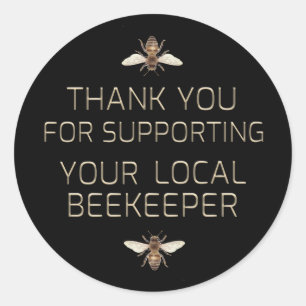 Vielen Dank für Ihre Unterstützung Ihrer lokalen I Runder Aufkleber