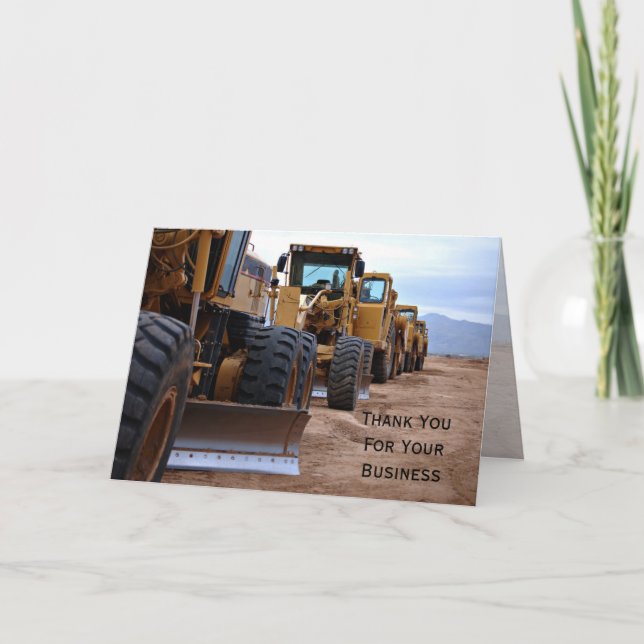 Vielen Dank für Ihre Visitenkarte Dankeskarte (Vorderseite)