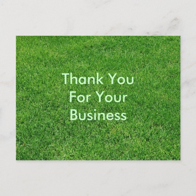 Vielen Dank für Ihre Visitenkarte Postkarte (Vorderseite)