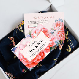 Vielen Dank für Ihre Watercolor Blume Feminine Dis Einladung