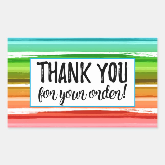 Vielen Dank für Ihren Aufkleber (Vorderseite)