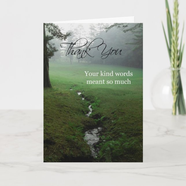 Vielen Dank für Ihren Ausdruck der Sympathiekarte Dankeskarte (Vorderseite)