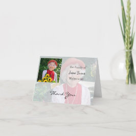 Vielen Dank für Ihren Ausdruck des Beileids Dankeskarte