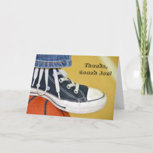 Vielen Dank für Ihren Basketballtrainer Dankeskarte