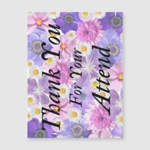 Vielen Dank für Ihren Besuch Hochzeitskarte Magnetkarte