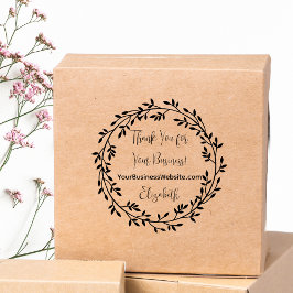 Vielen Dank für Ihren Firmennamen Permastempel