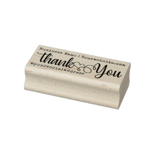 Vielen Dank für Ihren Firmennamen Website Soziale Gummistempel