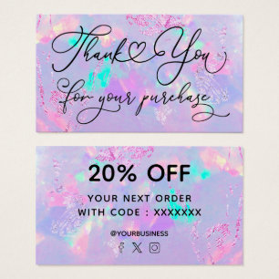 Vielen Dank für Ihren Kauf lila opal