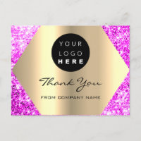 Vielen Dank für Ihren Kauf Pink Gold Logo