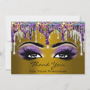 Vielen Dank für Ihren Kauf Senf Holograph Feiertagskarte