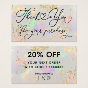 Vielen Dank für Ihren Kauf weißer Opal