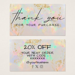 Vielen Dank für Ihren Kauf White Opal